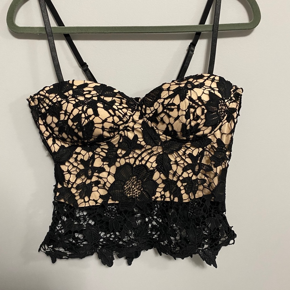 Lacy crop top